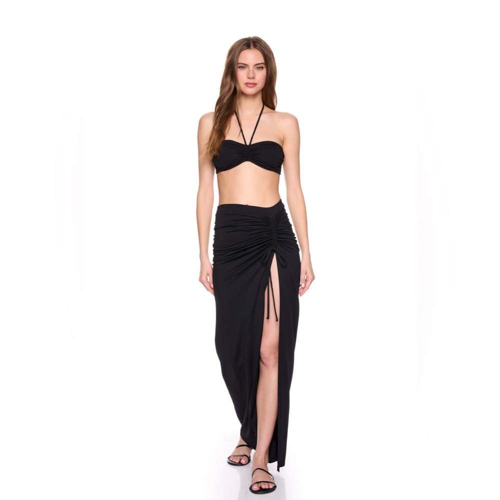 NWOT Susana Monaco Side Gathered Skirt $178.00 MSRP Current Online